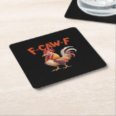 F-Caw-F Chicken Classic Creative Style Kartonnen Onderzetters (Schuin)
