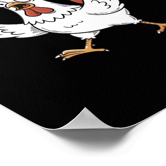F-Caw-F Chicken Classic Funny Trendy Poster (Hoek)