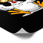 F-Caw-F Chicken Classic Funny Trendy Poster (Hoek)