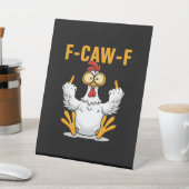 F-Caw-F Chicken Classic Funny Trendy Reclamebord Met Voetstuk (Insitu)