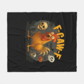 F-Caw-F Chicken Classic Minimal Clean Fleece Deken (Voorkant (Horizontaal))