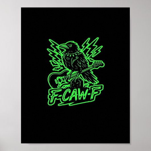 F-Caw-F Chicken Classic Minimal Clean Poster (Voorkant)