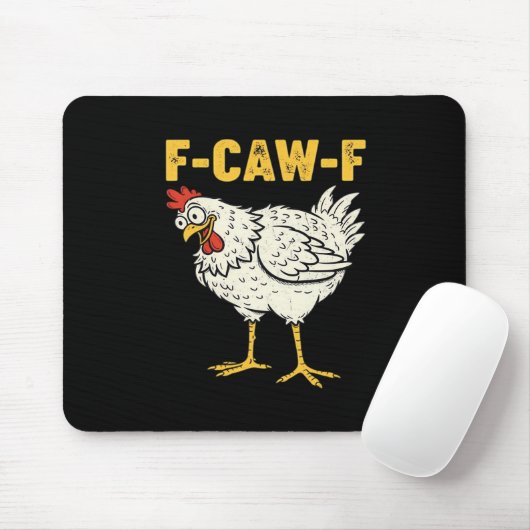F-Caw-F Chicken Classic Retro Cool Muismat (Met muis)