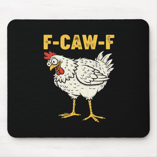 F-Caw-F Chicken Classic Retro Cool Muismat (Voorkant)