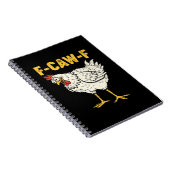 F-Caw-F Chicken Classic Retro Cool Notitieboek (Rechterzijde)