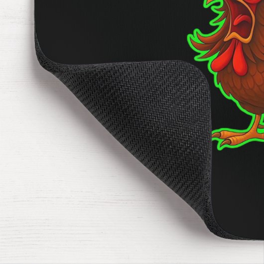 F-Caw-F Chicken Classic Retro Graphic Muismat (Hoek)