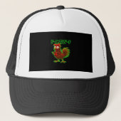 F-Caw-F Chicken Classic Retro Graphic Trucker Pet (Voorkant)