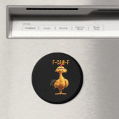 F-Caw-F Chicken Classic Retro Stijl Magneet (Insitu (Vaatwasser))
