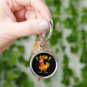 F-Caw-F Chicken Classic Retro Stijl Sleutelhanger (Hand)