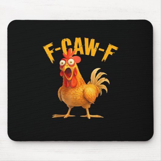 F-Caw-F Chicken Classic Retro Style Muismat (Voorkant)