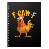F-Caw-F Chicken Classic Retro Style Notitieboek (Voorkant)