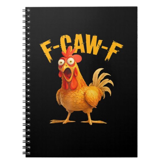 F-Caw-F Chicken Classic Retro Style Notitieboek (Voorkant)