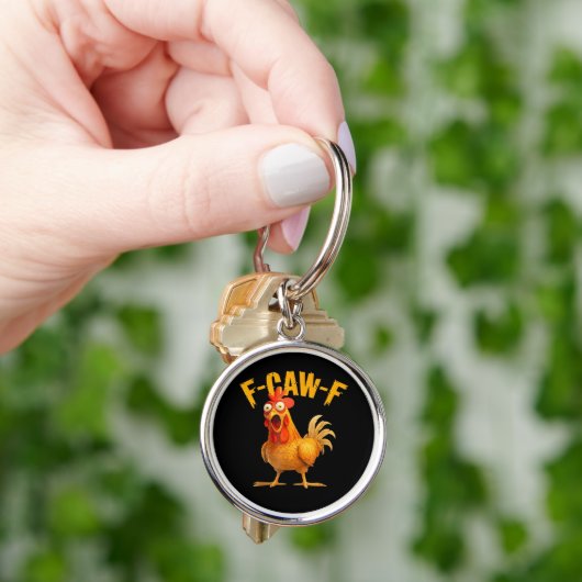 F-Caw-F Chicken Classic Retro Style Sleutelhanger (Hand)