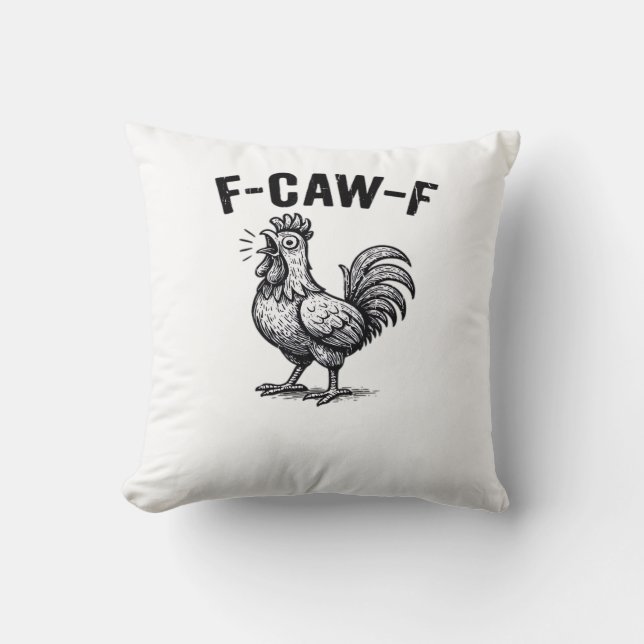 F-Caw-F Chicken Creative Casual Kussen (Voorkant)