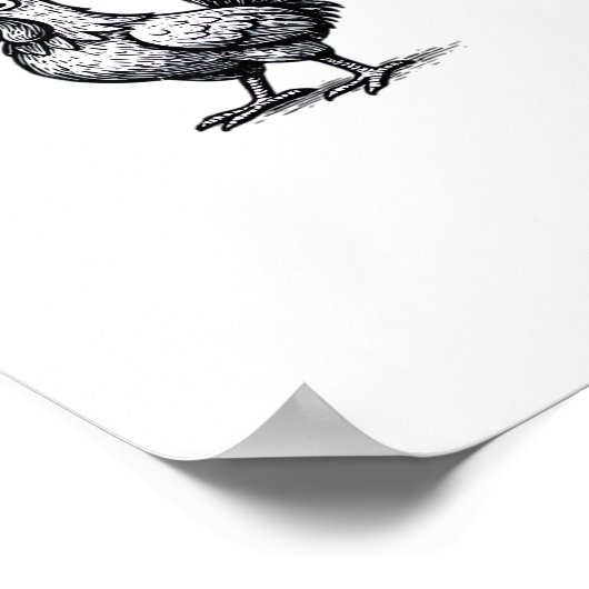 F-Caw-F Chicken Creative Casual Poster (Hoek)