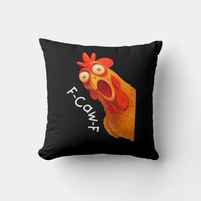 F-Caw-F Chicken Essential Classic Retro Kussen (Voorkant)