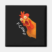 F-Caw-F Chicken Essential Classic Retro Magneet (Voorkant)
