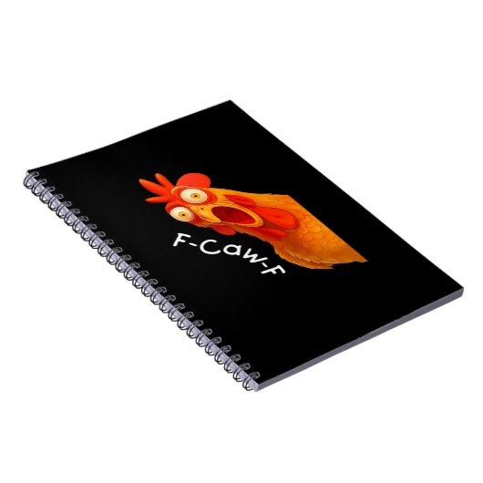 F-Caw-F Chicken Essential Classic Retro Notitieboek (Rechterzijde)