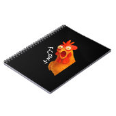 F-Caw-F Chicken Essential Classic Retro Notitieboek (Linkerzijde)