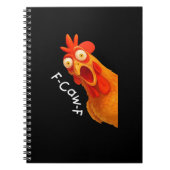 F-Caw-F Chicken Essential Classic Retro Notitieboek (Voorkant)