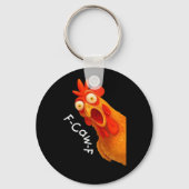 F-Caw-F Chicken Essential Classic Retro Sleutelhanger (Voorkant)