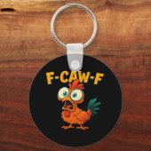 F-Caw-F Chicken Essential Creative Casual Sleutelhanger (Voorkant)