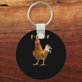 F-Caw-F Chicken Essential Creative Graphic Sleutelhanger (Voorkant)