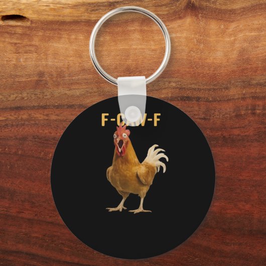 F-Caw-F Chicken Essential Creative Graphic Sleutelhanger (Voorkant)