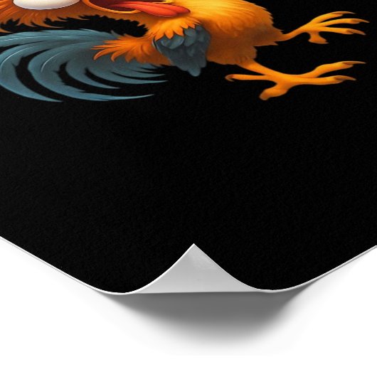 F-Caw-F Chicken Essential Funny Design Poster (Hoek)