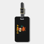F-Caw-F Chicken Essential Funny Trendy Bagagelabel (Voorkant verticaal)