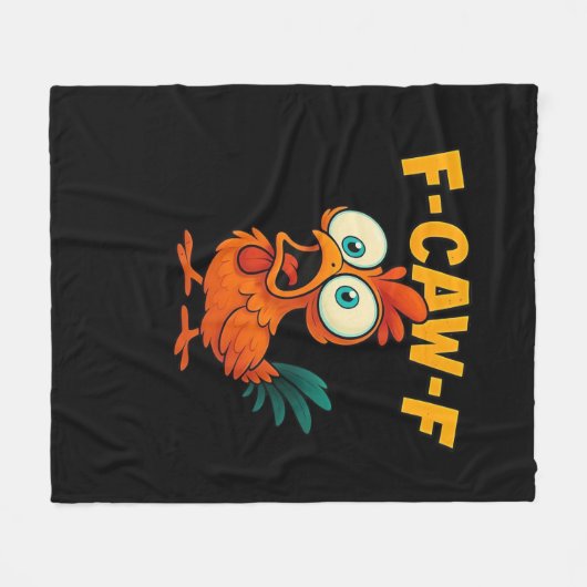 F-Caw-F Chicken Essential Funny Trendy Fleece Deken (Voorkant (Horizontaal))