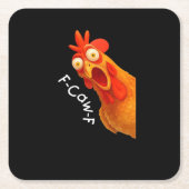 F-Caw-F Chicken Essential Minimal Clean Kartonnen Onderzetters (Voorkant)