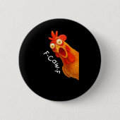 F-Caw-F Chicken Essential Minimal Clean Ronde Button 5,7 Cm (Voorkant)