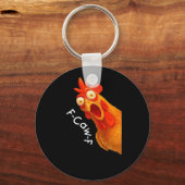 F-Caw-F Chicken Essential Minimal Clean Sleutelhanger (Voorkant)