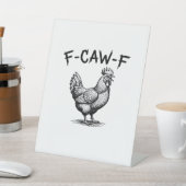 F-Caw-F Chicken Essential Reclamebord Met Voetstuk (Insitu)