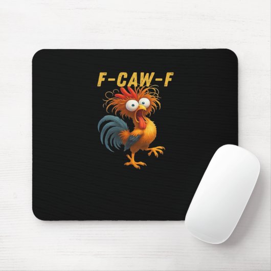 F-Caw-F-Chicken Essential Retro Classic Muismat (Met muis)