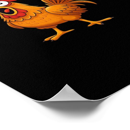 F-Caw-F-Chicken Essential Simple Design Poster (Hoek)