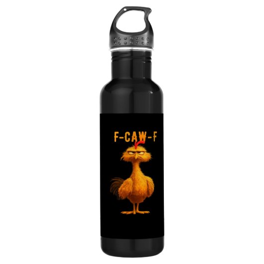 F-Caw-F Chicken Essential Trendy Art Waterfles (Voorkant)