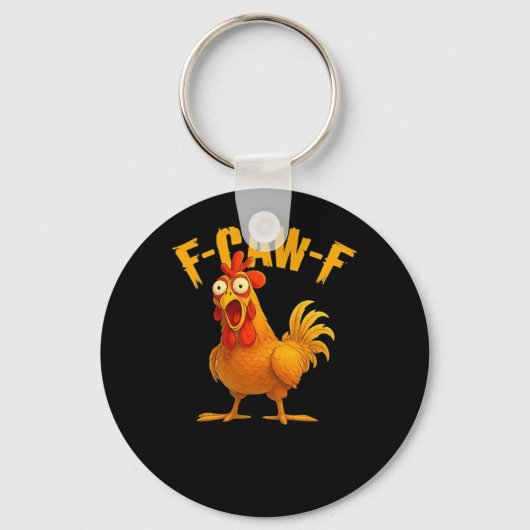 F-Caw-F-Chicken Essential Vintage Cool Sleutelhanger (Voorkant)