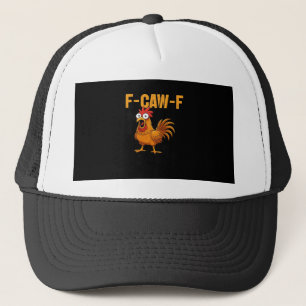 F-Caw-F-Chicken Essentieel Eenvoudig Ontwerp Trucker Pet
