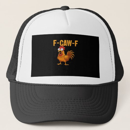 F-Caw-F-Chicken Essentieel Eenvoudig Ontwerp Trucker Pet (Voorkant)