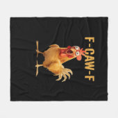 F-Caw-F-Chicken Essentiële Creatieve Casual Fleece Deken (Voorkant (Horizontaal))