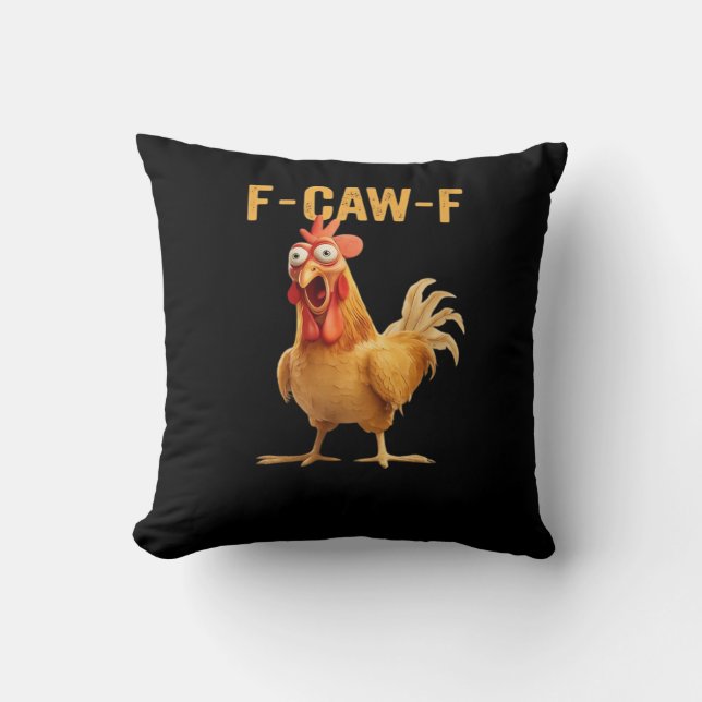 F-Caw-F-Chicken Essentiële Creatieve Casual Kussen (Voorkant)