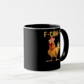F-Caw-F-Chicken Essentiële Creatieve Casual Mok (Voorkant rechts)
