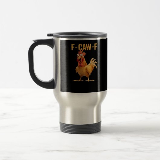 F-Caw-F-Chicken Essentiële Creatieve Casual Reisbeker (Links)