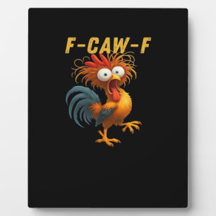 F-Caw-F-Chicken Essentiële Retro Klassieker Fotoplaat