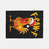 F-caw-f Chicken Fcawf Chicken Christmas Light Sant Fleece Deken (Voorkant (Horizontaal))