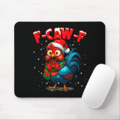F-caw-f Chicken Fcawf Rooster Coffee Christmas Fca Muismat (Met muis)