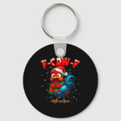 F-caw-f Chicken Fcawf Rooster Coffee Christmas Fca Sleutelhanger (Voorkant)