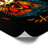 F-caw-f Chicken Fcawf Rooster Coffee Funny Office Poster (Hoek)